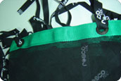 Green Filter Grip Panel. Black Single Net.